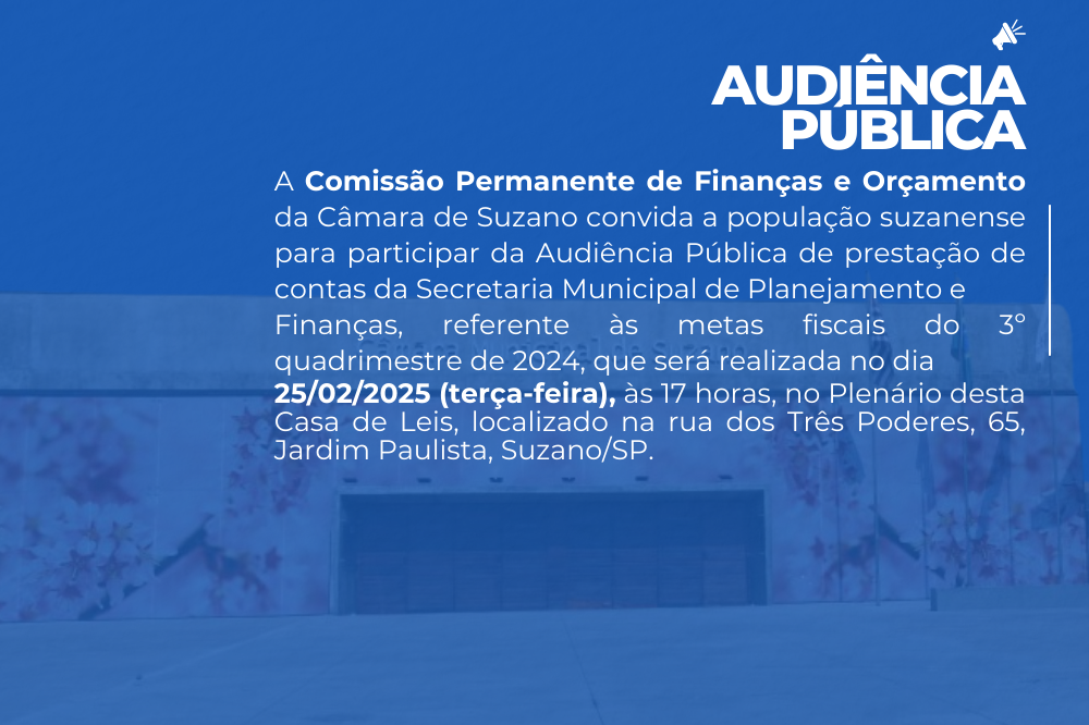 aviso sobre a audiencia pública