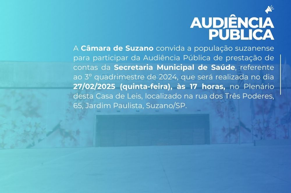 aviso sobre a audiencia pública